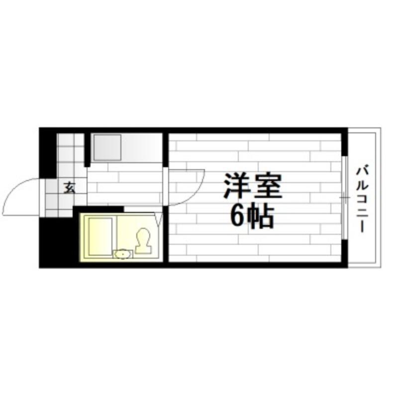 大宝新深江CTスクエア(1K/5階)の間取り写真