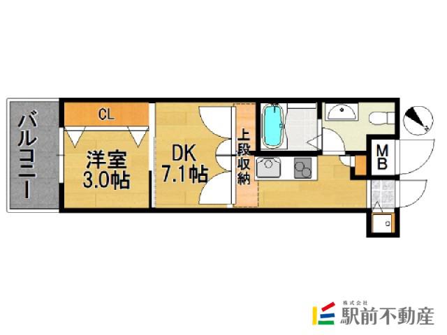 CLUB ORIENT BLD NO.8(2K/2階)の間取り写真