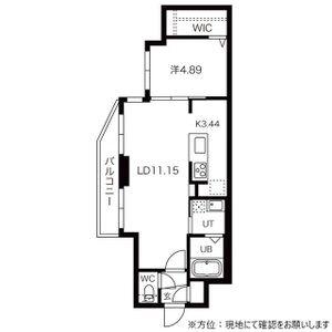 TWINBERRY MARUYAMA PARKツインベリーマルヤ(1LDK/3階)の間取り写真