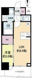 セレニテ江坂グランデ(1LDK/15階)の間取り写真