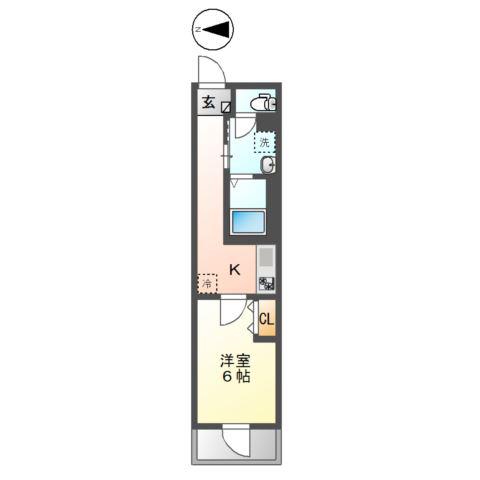 三好3丁目マンション工事(1K/2階)の間取り写真