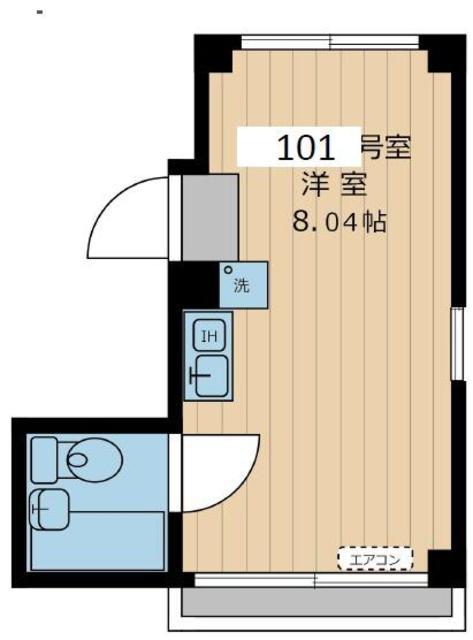 ヴィッツアーク大森II(ワンルーム/1階)の間取り写真
