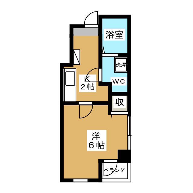 VILLAFORTE荻窪(1K/4階)の間取り写真