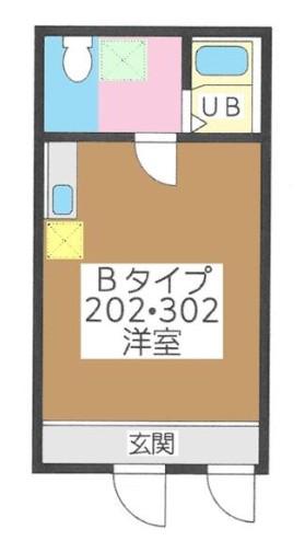 カフェレジデンス阿佐ヶ谷(ワンルーム/3階)の間取り写真