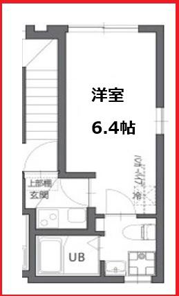 ビーアール堀切(1K/1階)の間取り写真