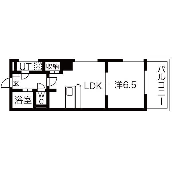 サン・ミズホビル(1LDK/9階)の間取り写真