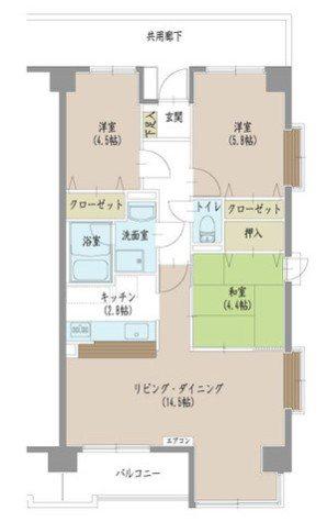 シャトレM(3LDK/2階)の間取り写真