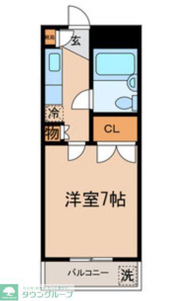 エクセルマロン(1K/3階)の間取り写真