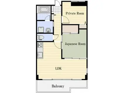 プリメーラリヨン(2LDK/2階)の間取り写真