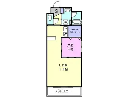 スクエア西丸之内(1LDK/9階)の間取り写真