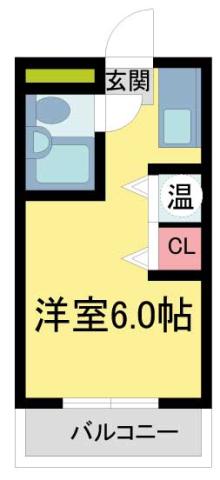 CRASIS苦楽園プラザ(ワンルーム/3階)の間取り写真