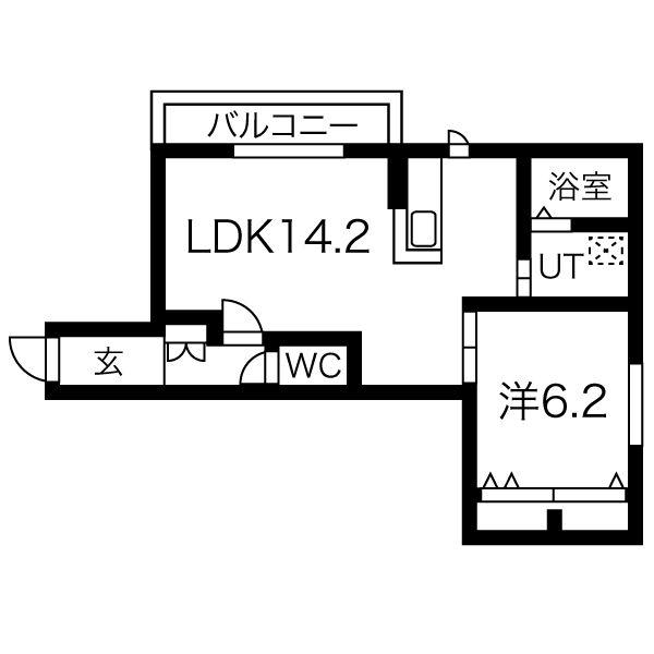 CLASS.K(1LDK/5階)の間取り写真