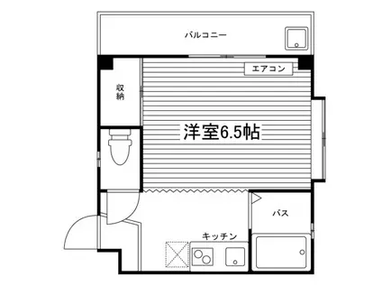 新岡本ビル(1K/3階)の間取り写真