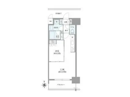 OKBアヴェニール菊井町(1LDK/5階)の間取り写真