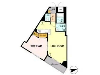 アビティ用賀(1LDK/2階)の間取り写真