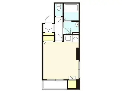 初台ハイム(ワンルーム/4階)の間取り写真