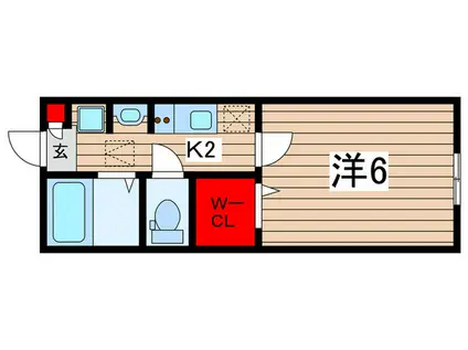 千葉市中央区神明町計画(1K/2階)の間取り写真