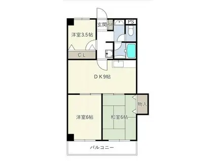 トーカド宮崎台(3LDK/5階)の間取り写真