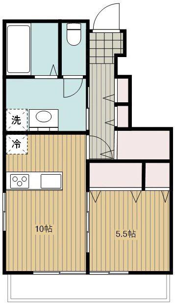 ルミナス国分寺(1LDK/1階)の間取り写真