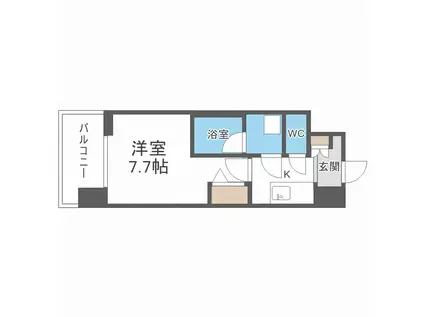 SPLENDIDE NAMBAIII(1K/8階)の間取り写真