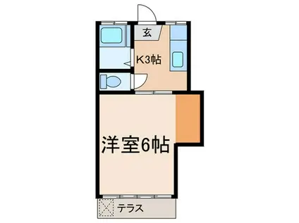 ローゼンハイム(1K/1階)の間取り写真