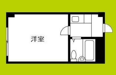 BULK COURT(ワンルーム/3階)の間取り写真