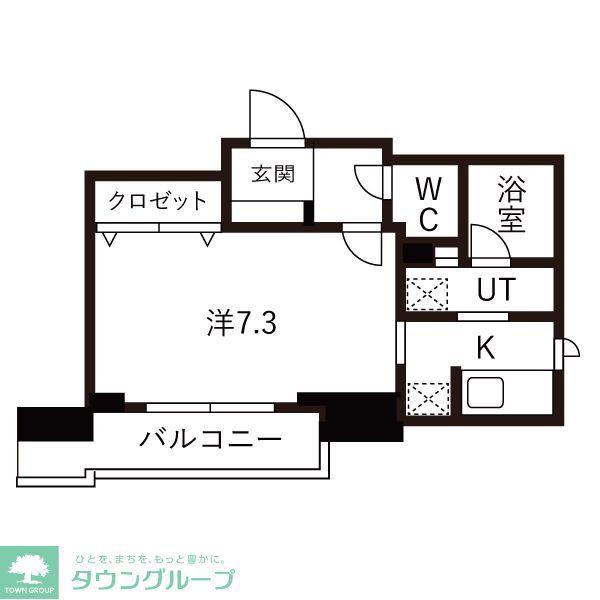DELCCS SHINAGAWA(1K/7階)の間取り写真