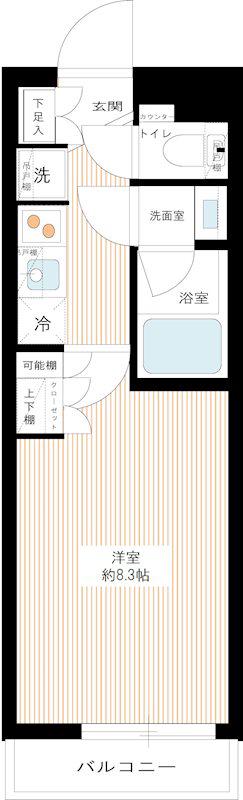 ARCOBALENO ITABASHISAKURAGAWA(1K/5階)の間取り写真