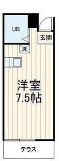 ラ・メゾンK(ワンルーム/2階)の間取り写真