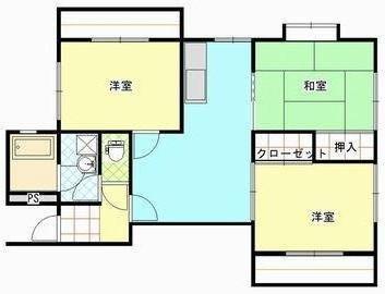 坂本マンション(3DK/1階)の間取り写真