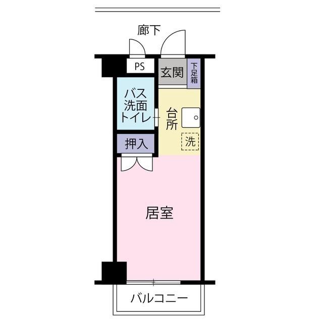 プランタンWADO(ワンルーム/3階)の間取り写真