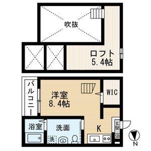 セレーネ豊田本町(1K/1階)の間取り写真