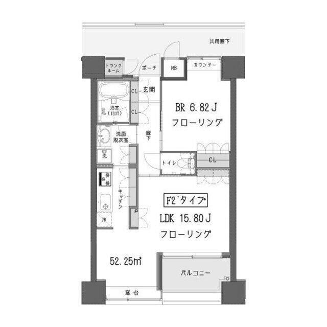 ガーデン蒲田(1LDK/8階)の間取り写真