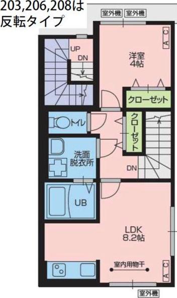 VIVIANA TOP(1LDK/2階)の間取り写真