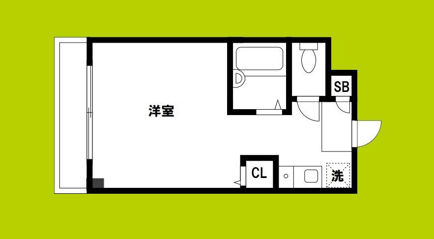ハレクラニ小路(1K/4階)の間取り写真