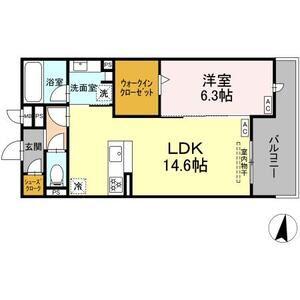 CENTURY GROVE 守山(1LDK/3階)の間取り写真