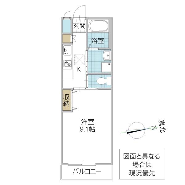 CEREZO(1K/1階)の間取り写真