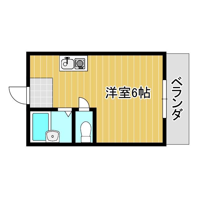 ラパンジール阿倍野(ワンルーム/3階)の間取り写真