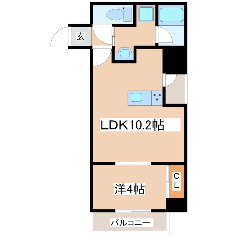 Fシリーズ高麗(1LDK/3階)の間取り写真
