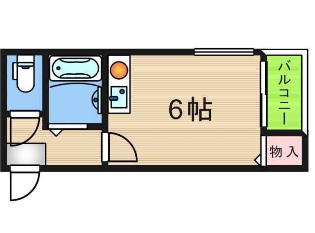 マンションエコーレ(ワンルーム/4階)の間取り写真