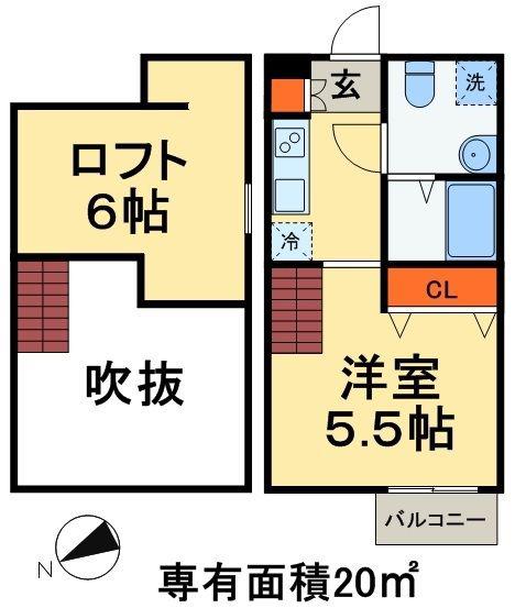 ARIETTA(ワンルーム/1階)の間取り写真