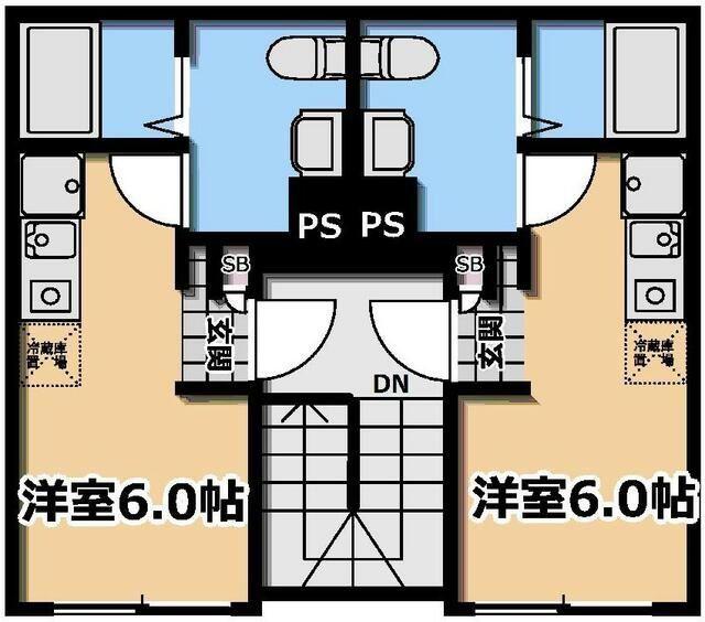 KIフラット山吹町(ワンルーム/5階)の間取り写真
