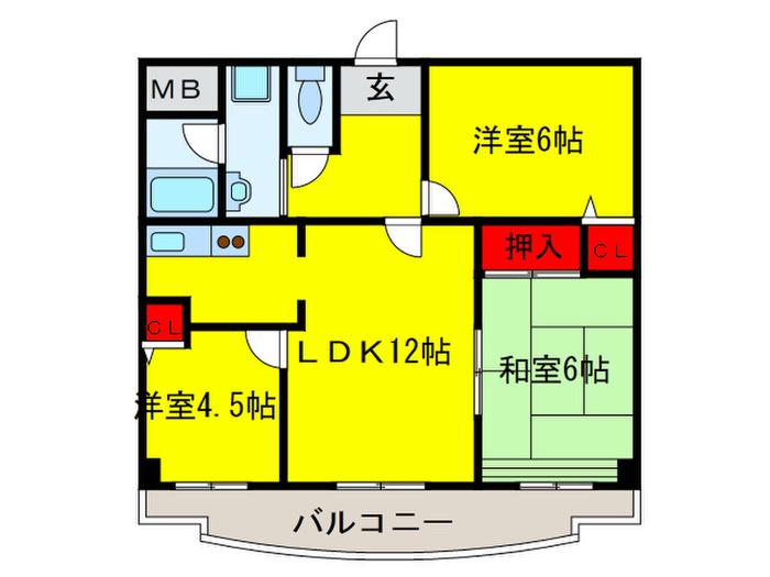 ルミナ21(3LDK/2階)の間取り写真
