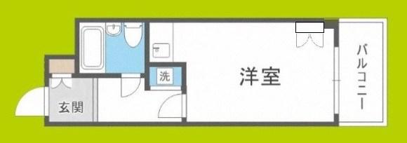 ライオンズマンション新大阪第3(ワンルーム/6階)の間取り写真