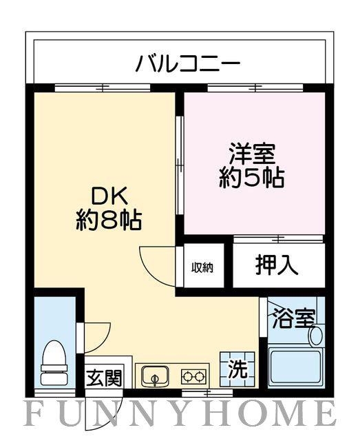 第二青興ビル(1LDK/3階)の間取り写真