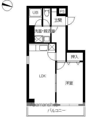 スカイコート中野(1LDK/3階)の間取り写真
