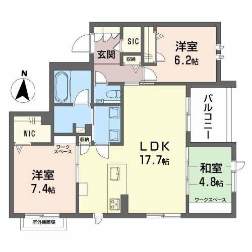 エグゼスト ネロ(3LDK/2階)の間取り写真