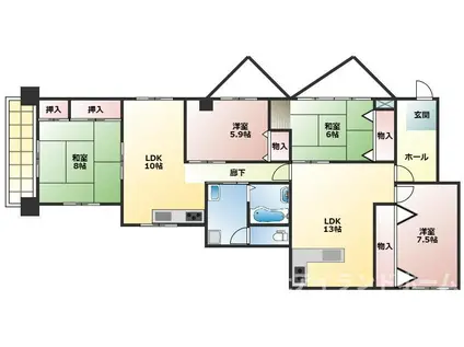 アイランドヴィレッジ(4LDK/2階)の間取り写真