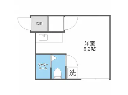 T-ROUTE菊水(1K/4階)の間取り写真
