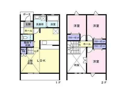 KOUKIメゾン(3LDK/1階)の間取り写真